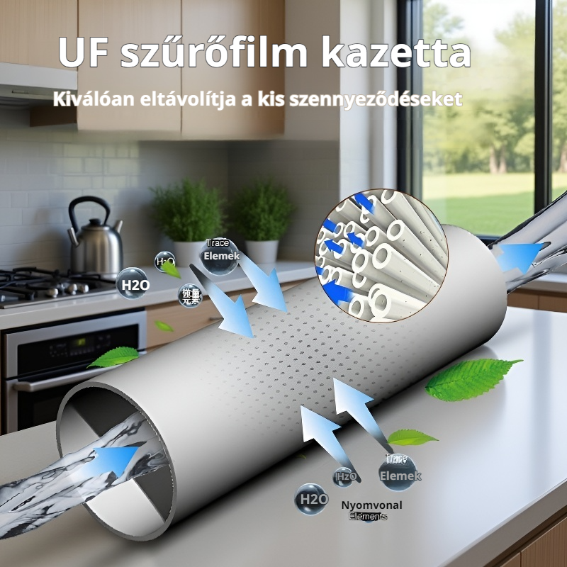 Hordozható víztisztító szívószál kültéri kempingezéshez és vészhelyzetekhez