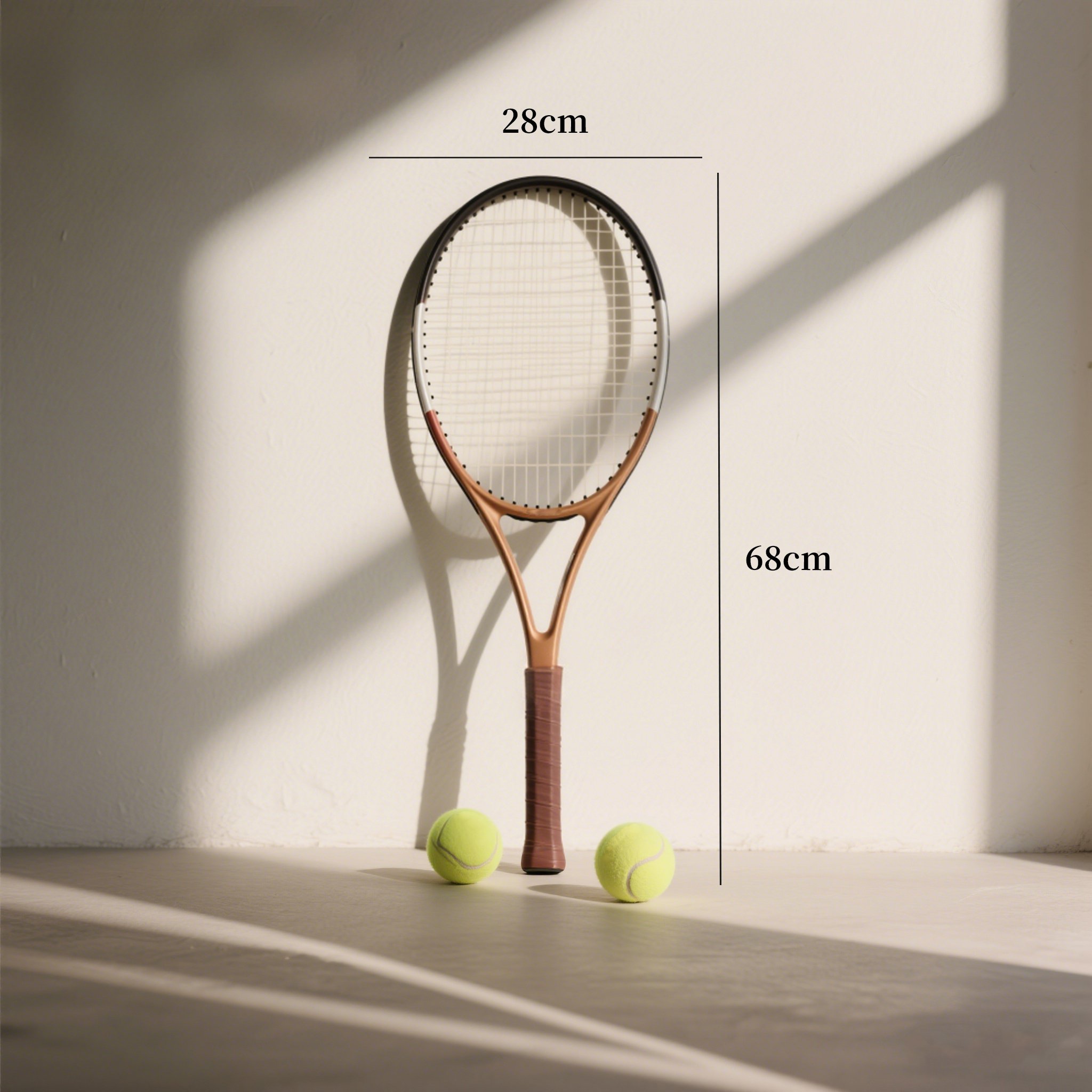 테니스 라켓 그립감 강조 이미지