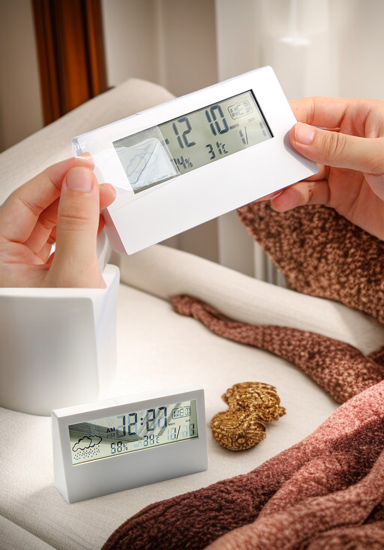 Luminous small alarm clock for bedside with timer function