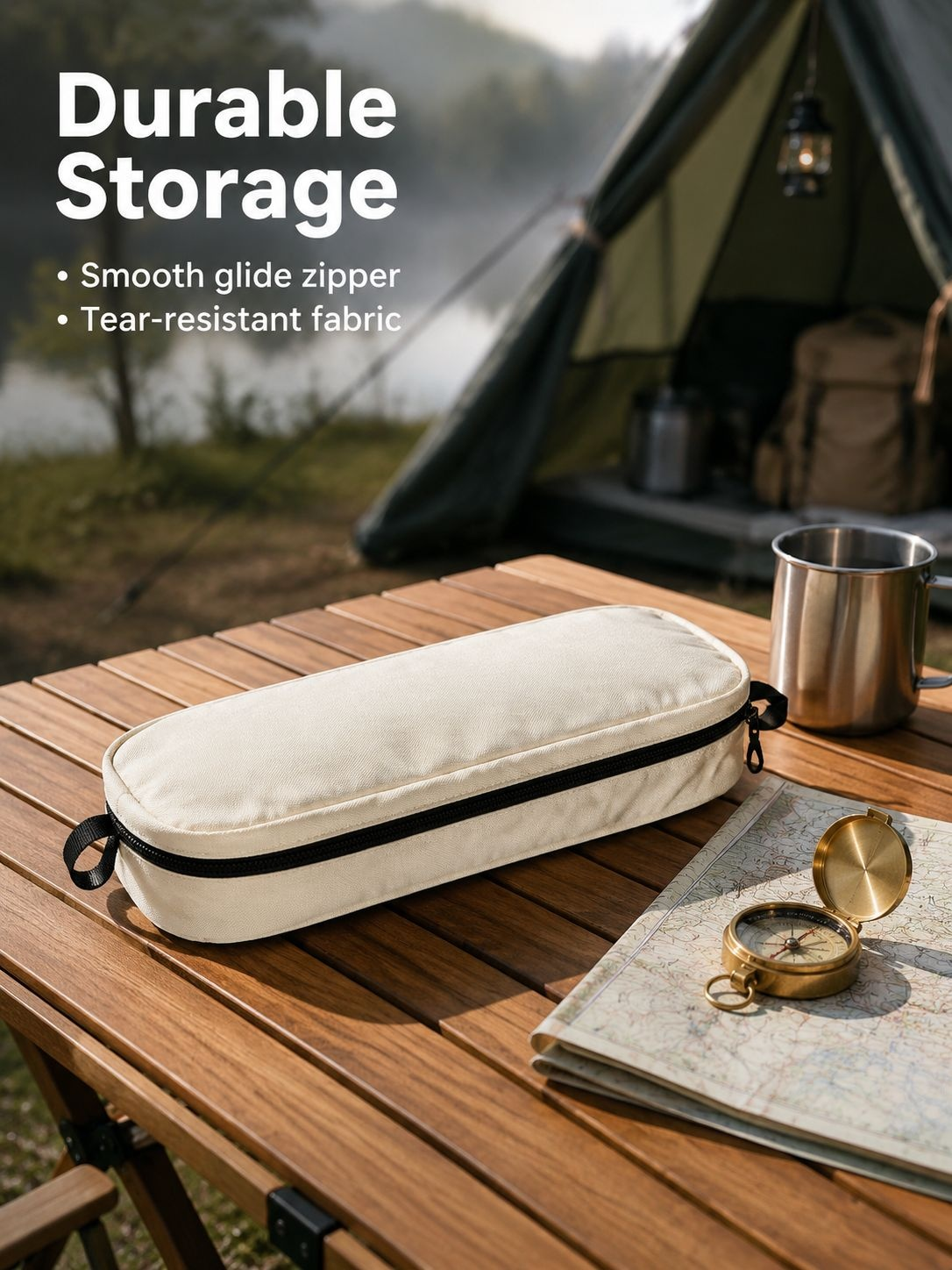 Easy-to-carry folding chair for picnics and camping