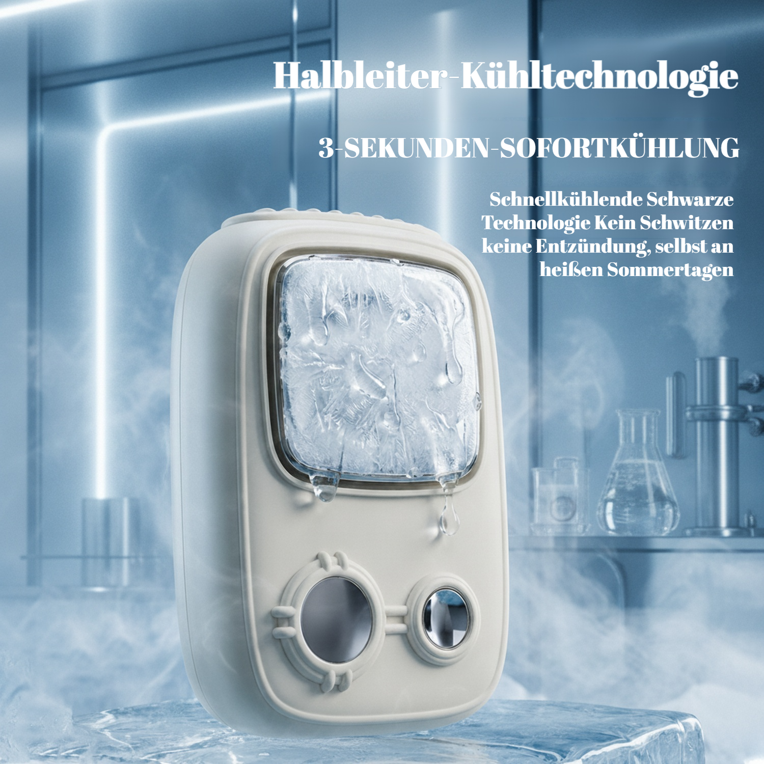 Tragbarer Nackenventilator für unterwegs