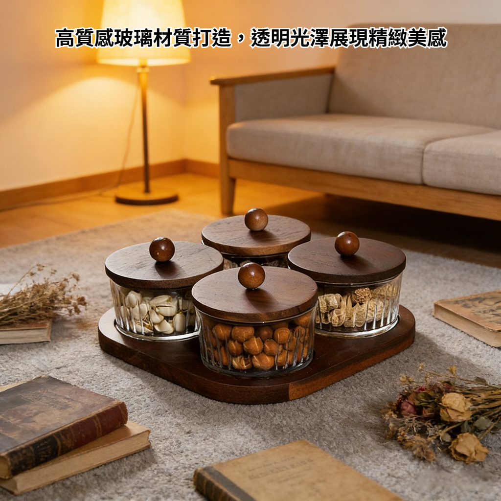 多功能分格玻璃果盤