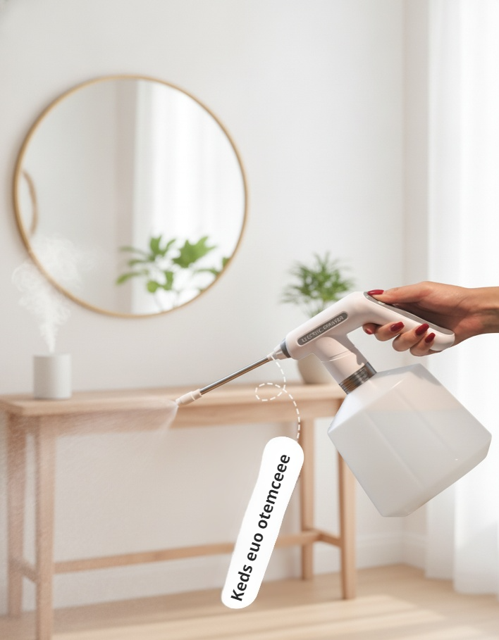 Arrosage de fleurs avec le pulvérisateur rechargeable 2L