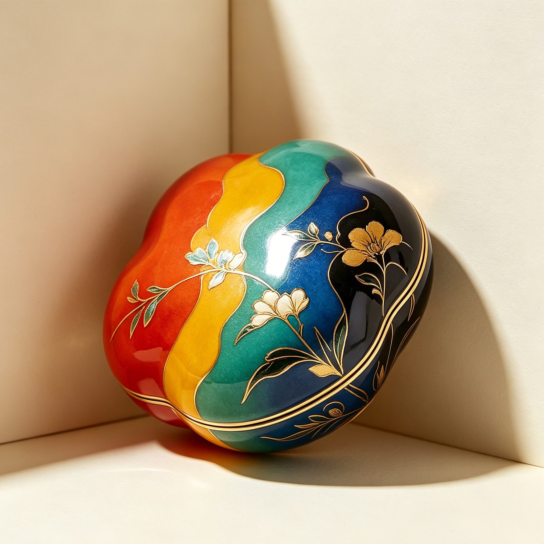 Boîte à bijoux peinte à la bombe