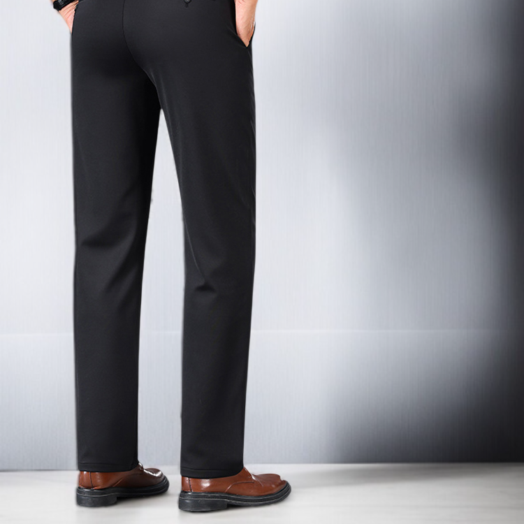 남자 기모 캐주얼 팬츠 고탄력 일자 비즈니스 정장바지 가을 겨울 와이드 팬츠