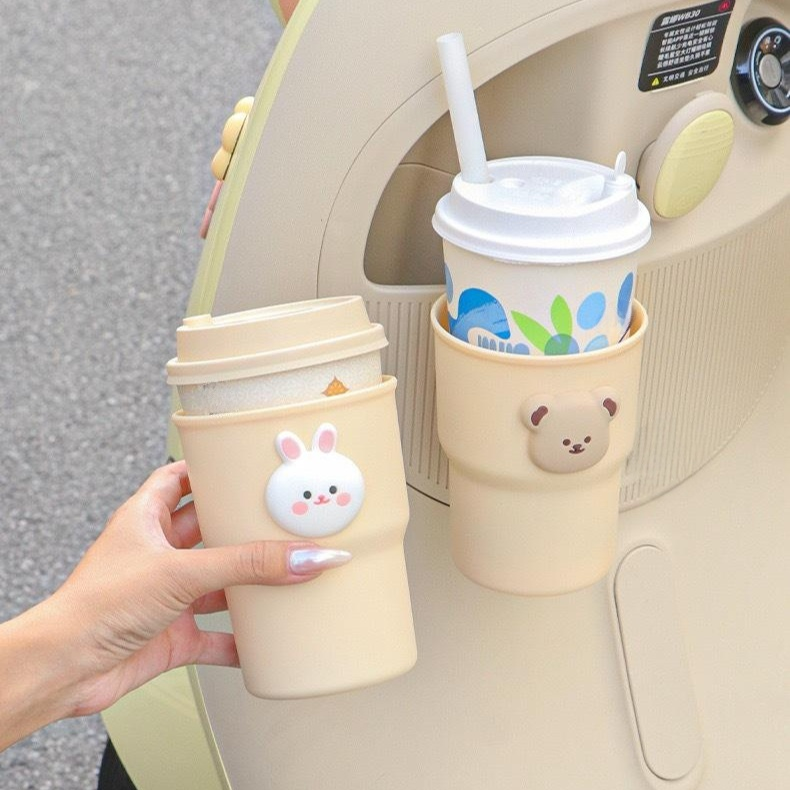 可愛小熊加厚穩固掛式水杯架