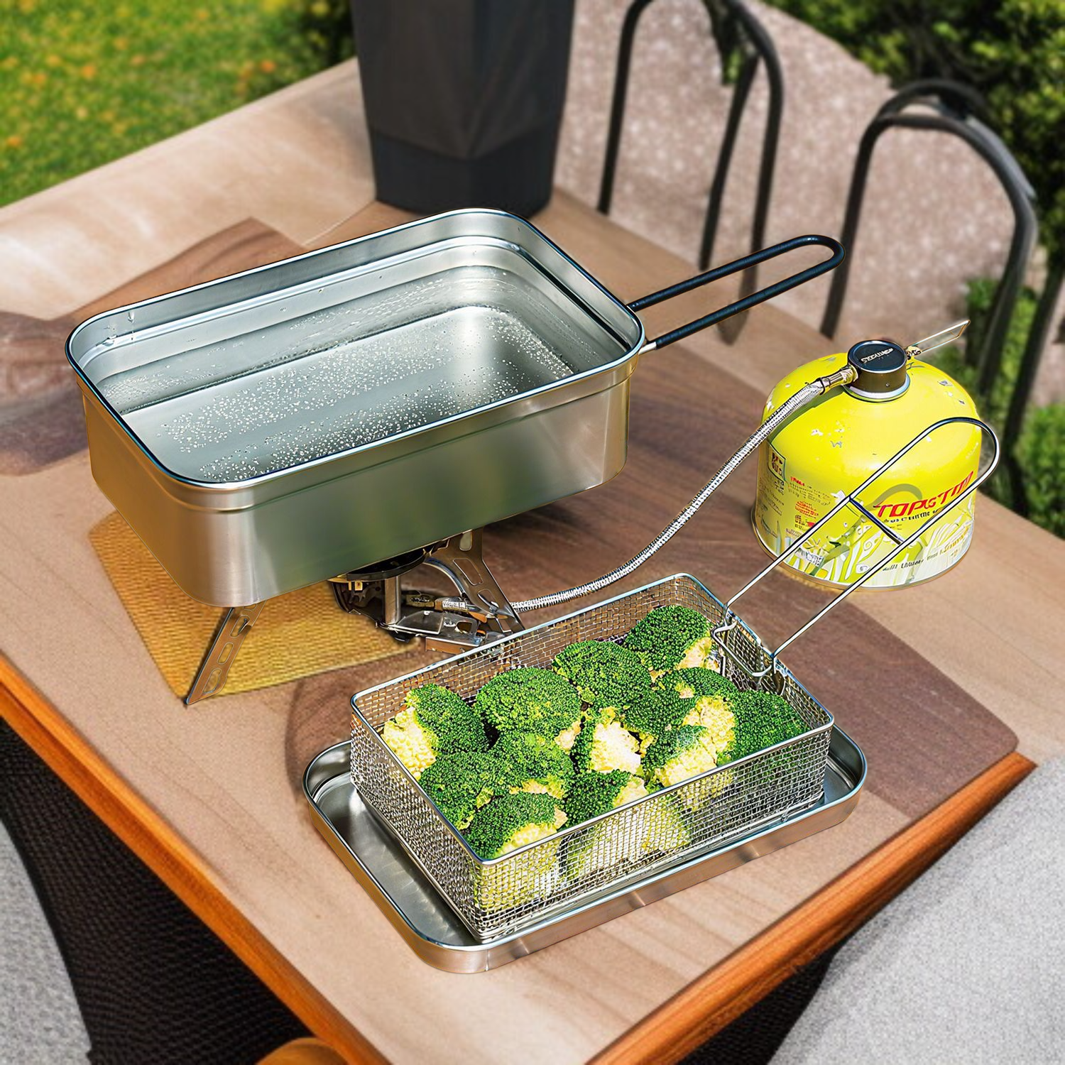 麺すくいとして使える多機能バスケット