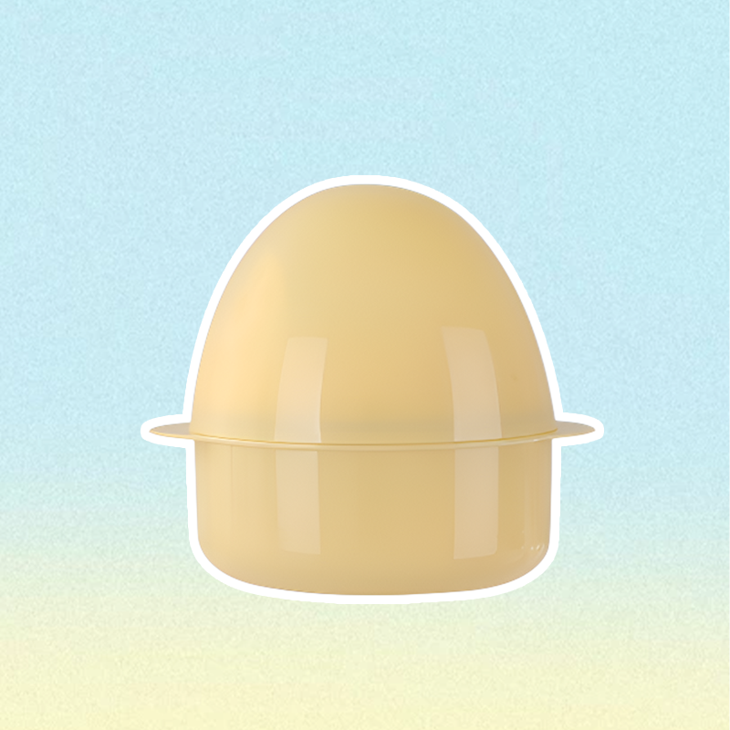 창의적인 4알 달걀 모양 전자레인지 계란 찜기