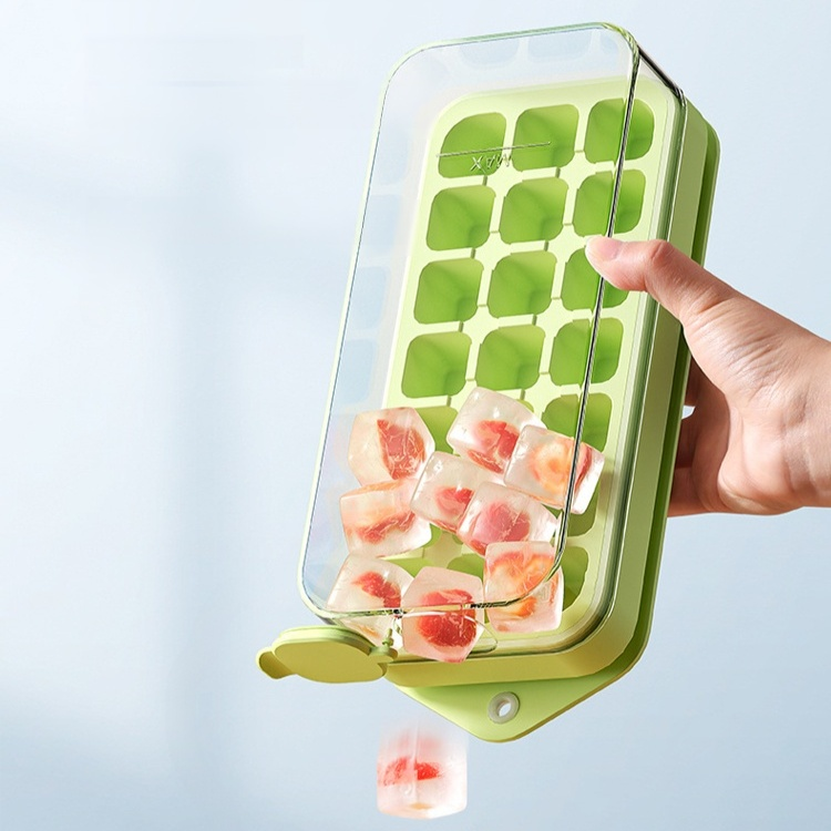 Water-filled ice cube tray