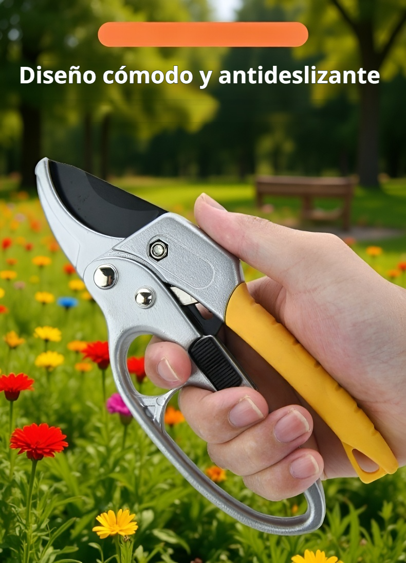 Tijeras de poda con mango antideslizante