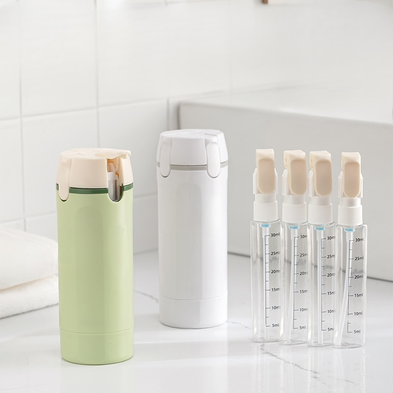 Portable four-in-one travel bottle