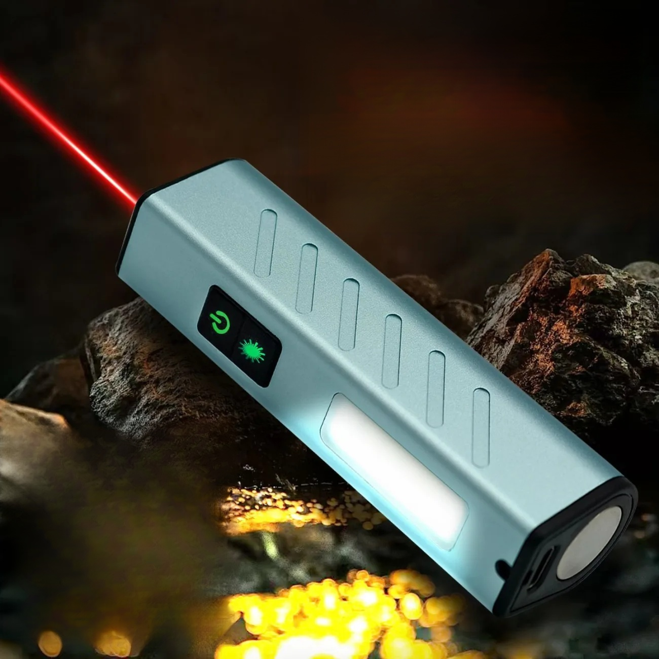 High Power Magnetic Work Flashlight