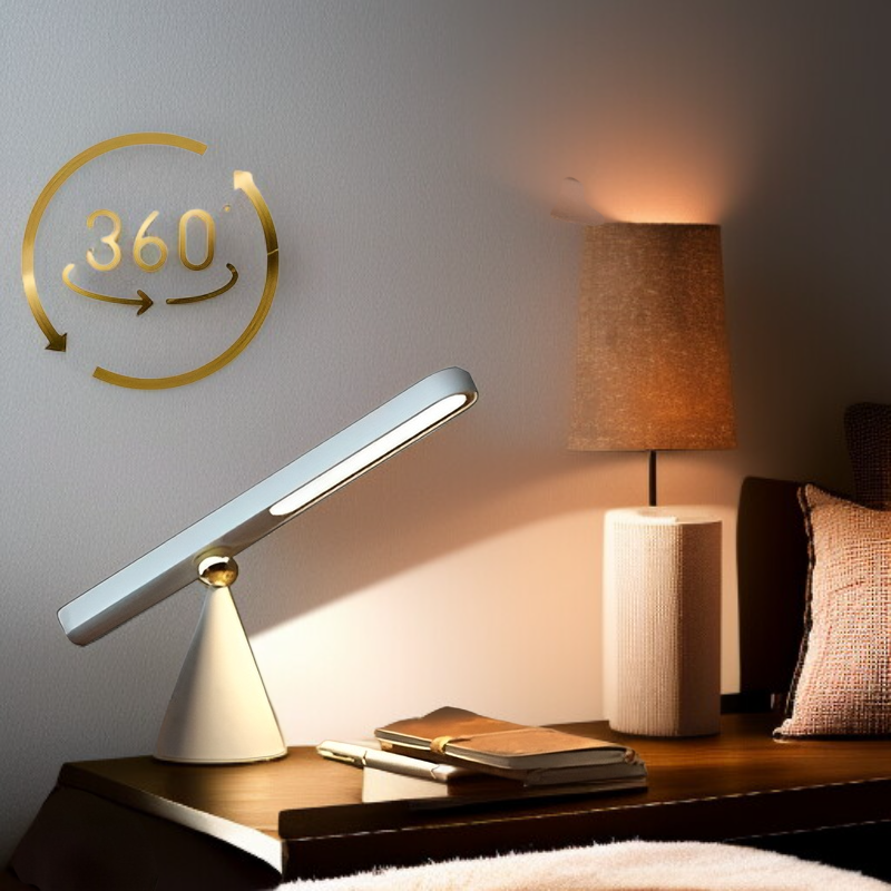 壁掛け＆スタンド両用360度多機能ワイヤレス充電ランプ