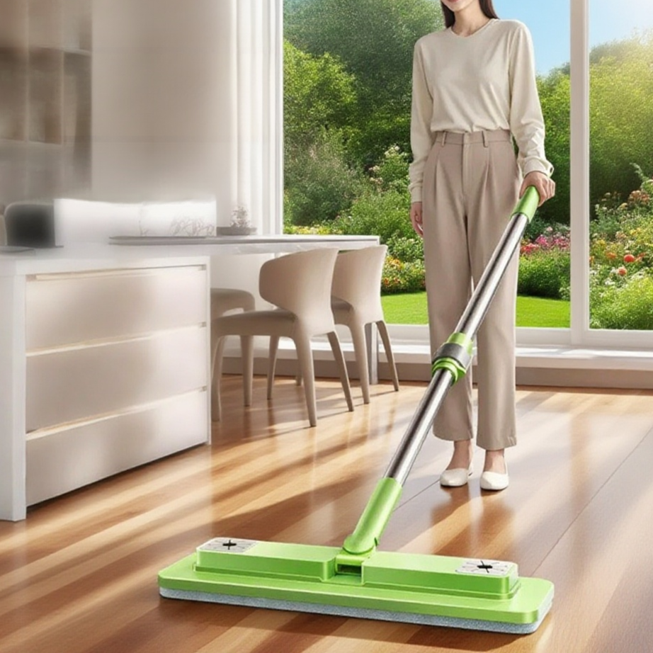 金剛砂乾濕兩用伸縮夾布拖把