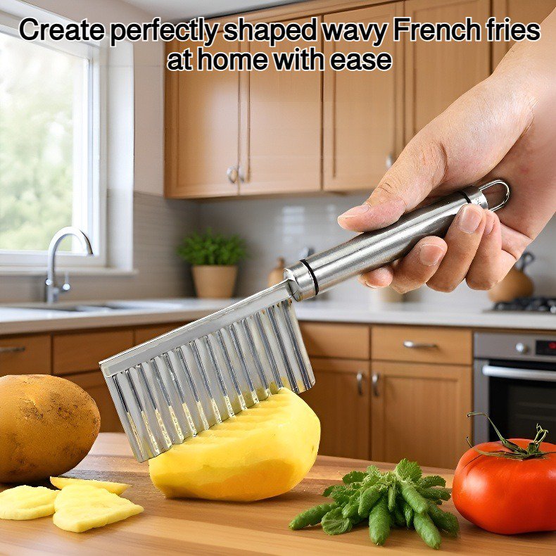 French fry knife wavy knife