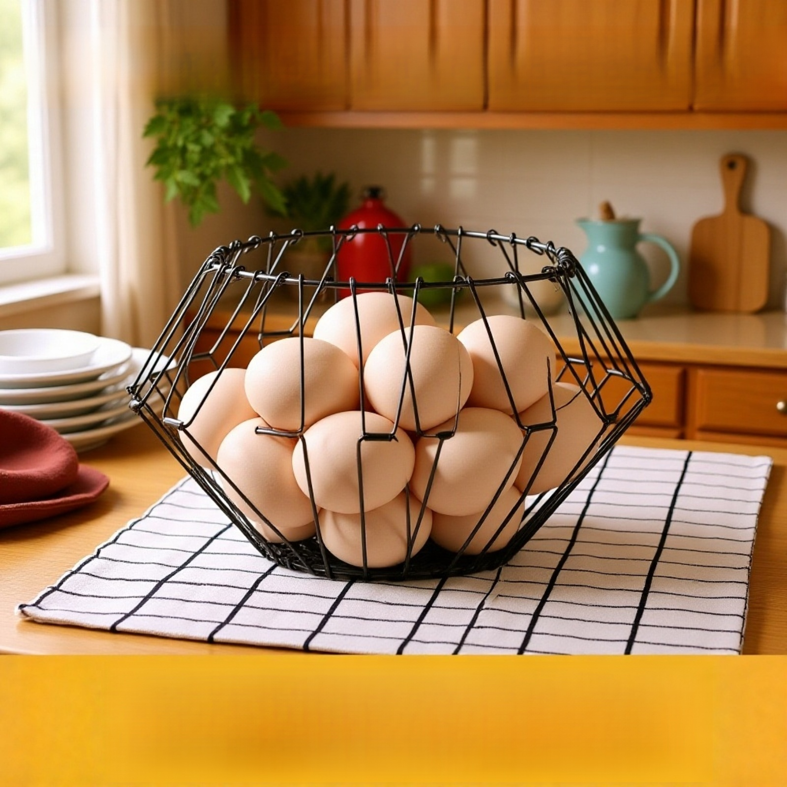 거실 소품 정리를 위한 단철 바구니