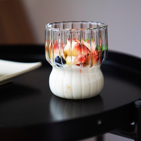 條紋早餐杯牛奶咖啡杯果汁杯