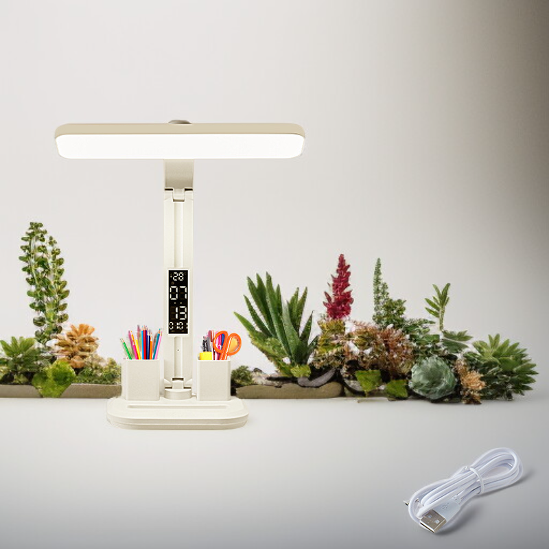 Vue rapprochée de la petite lampe de chevet au design raffiné
