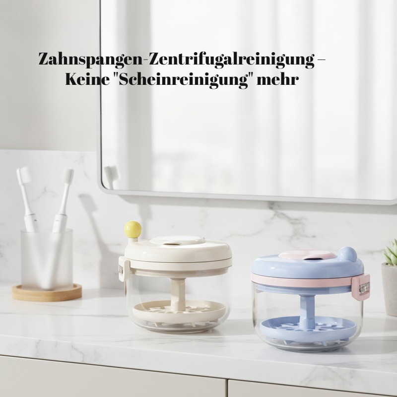 2-in-1 Handkurbel-Zahnspangereiniger