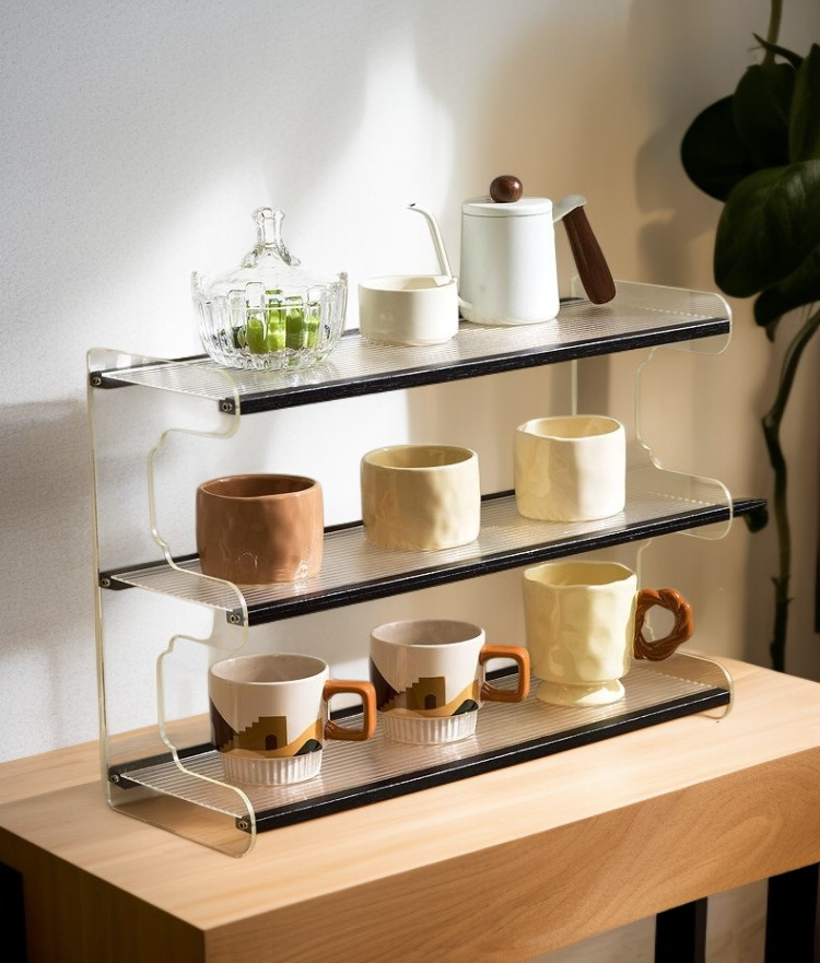 Adjustable multi-layer rack for home organization