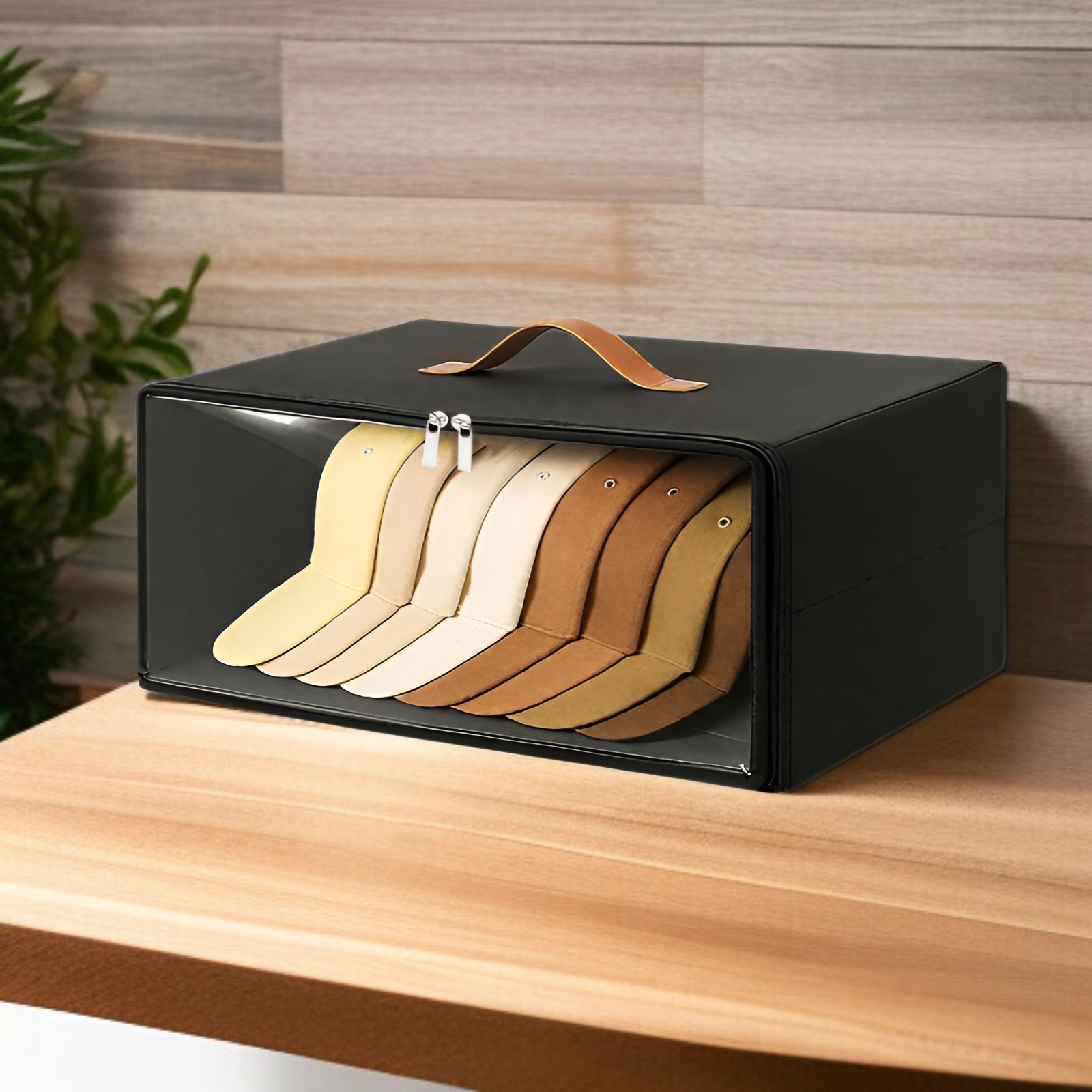 不織布野球帽収納ボックス雑貨収納整理ジッパー帽子ボックス布収納ボックス