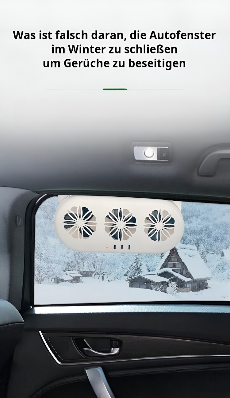 Effiziente Kühlung im Auto durch Solar-Ventilator