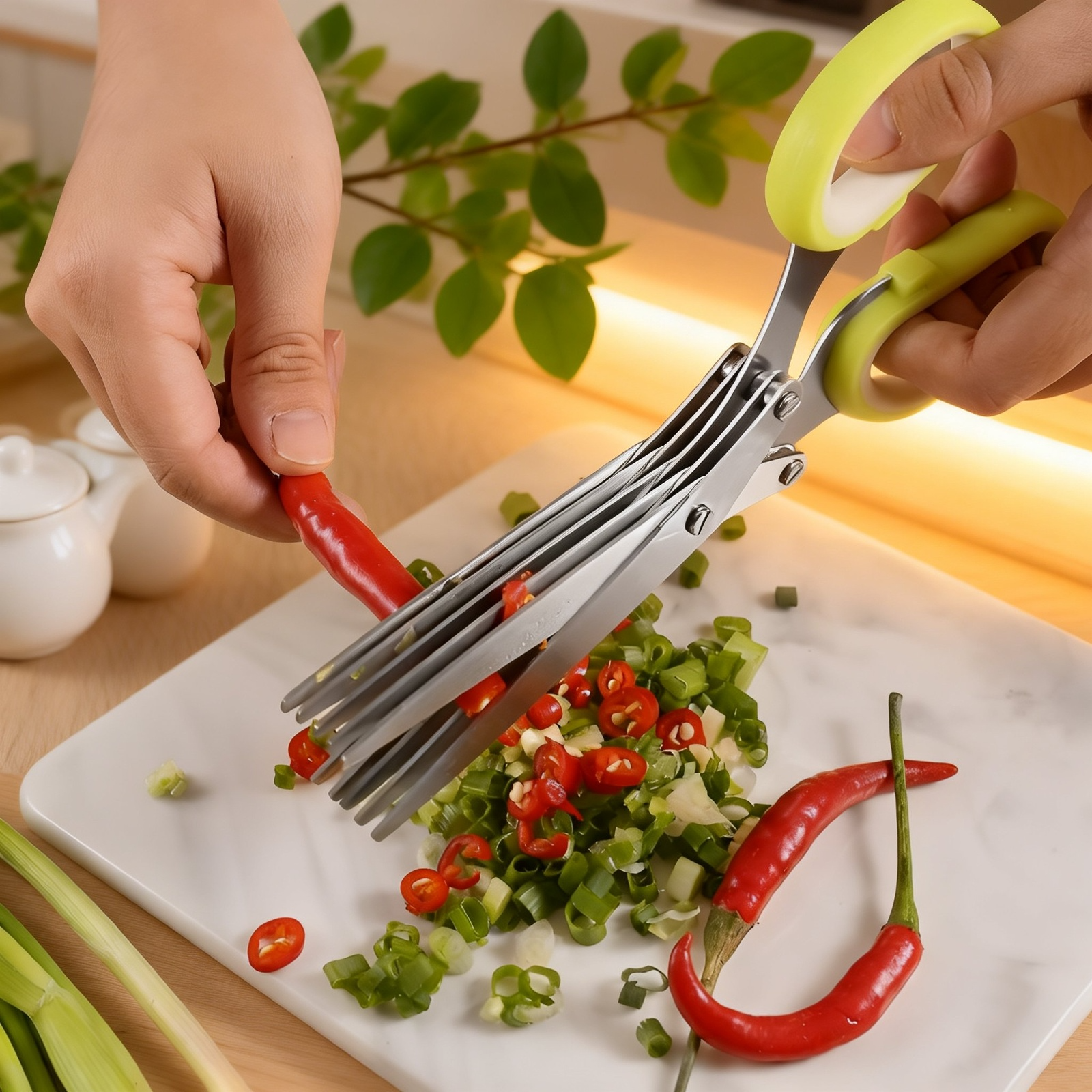 Tijeras de alimentos multiusos aptas para bebés y niños pequeños