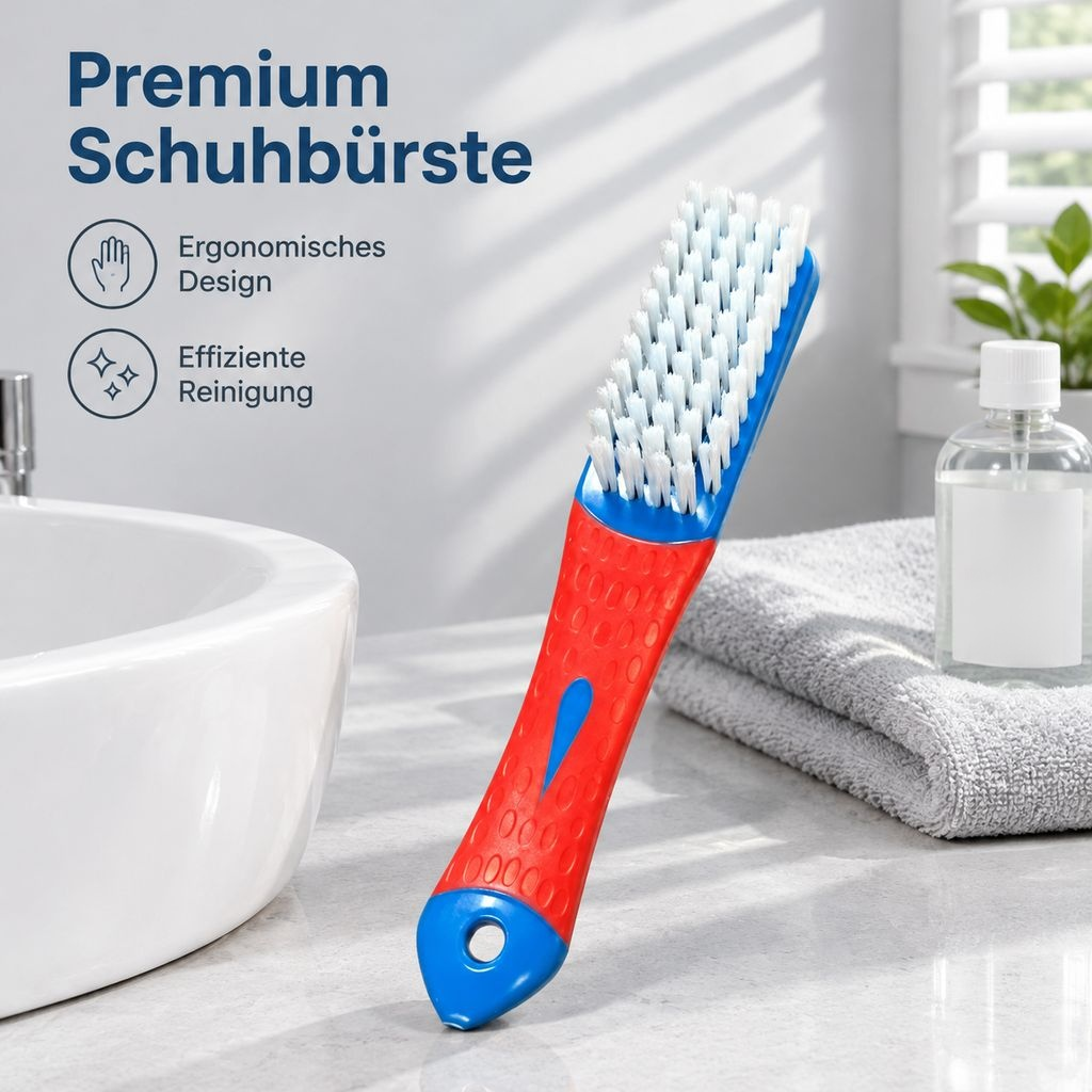 Nano-Schuhbürste mit weichen und harten Borsten