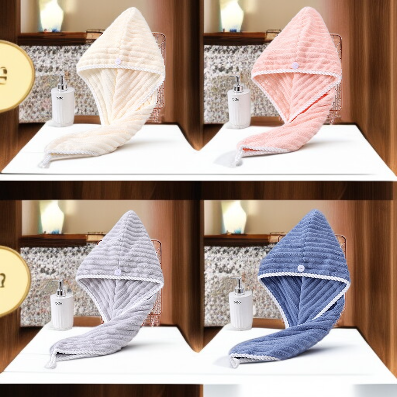  초극세사 여성용 두꺼운 흡수력 빠른 건조 헤어 타월