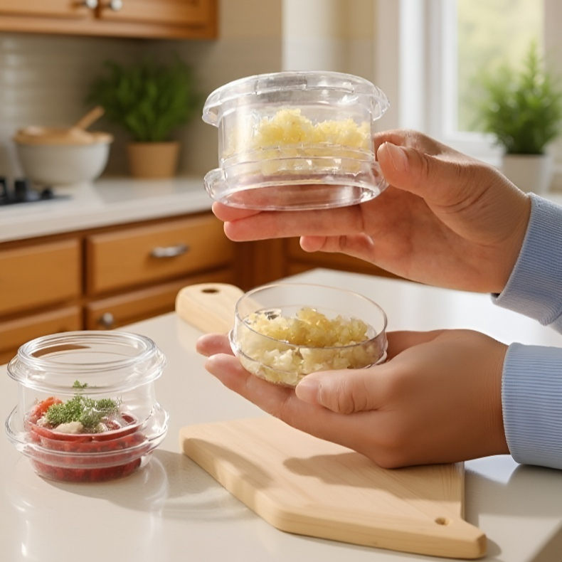 輕鬆切蒜操作示範