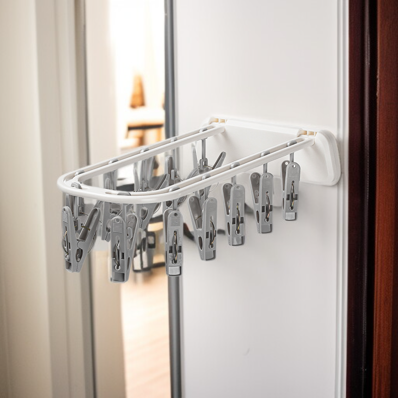 免打孔折疊晾衣架