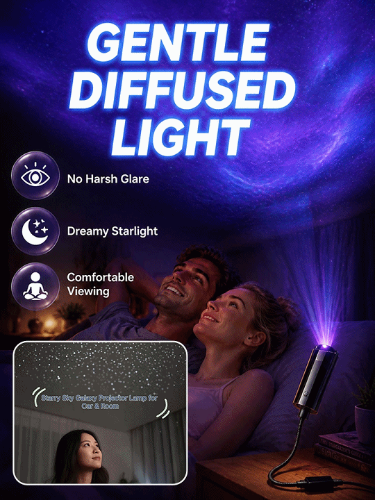 [Switch to a Starry Sky with a Single Click] Portable Starry Sky Projector