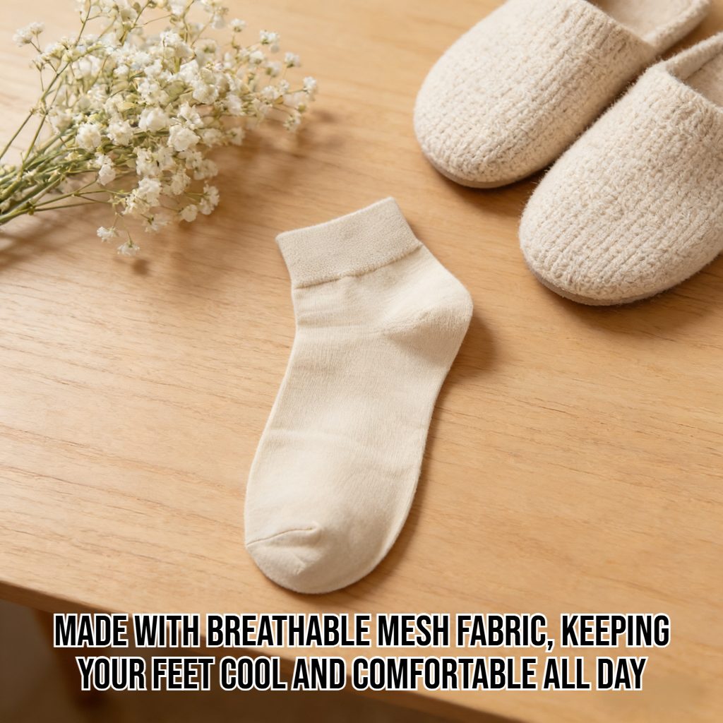 Women's breathable mesh knee-high socks