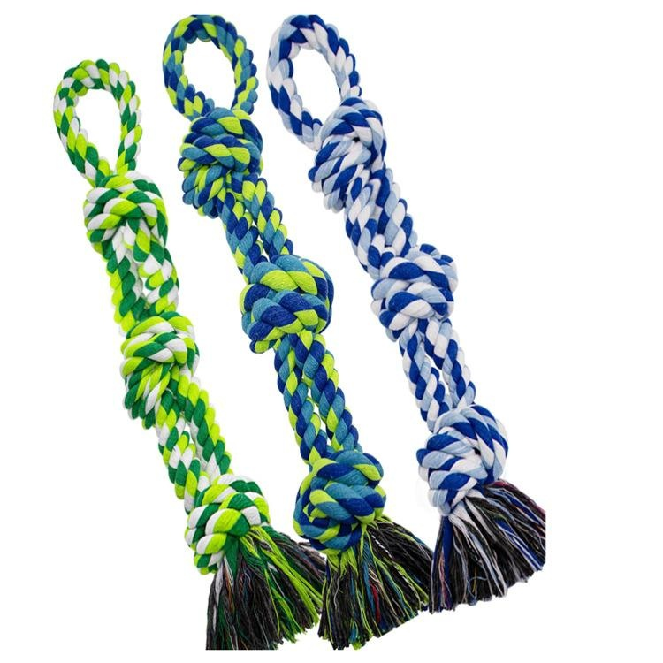 Durable Cotton Rope Toy for Large Dogs, Tug-of-War Chew Knot