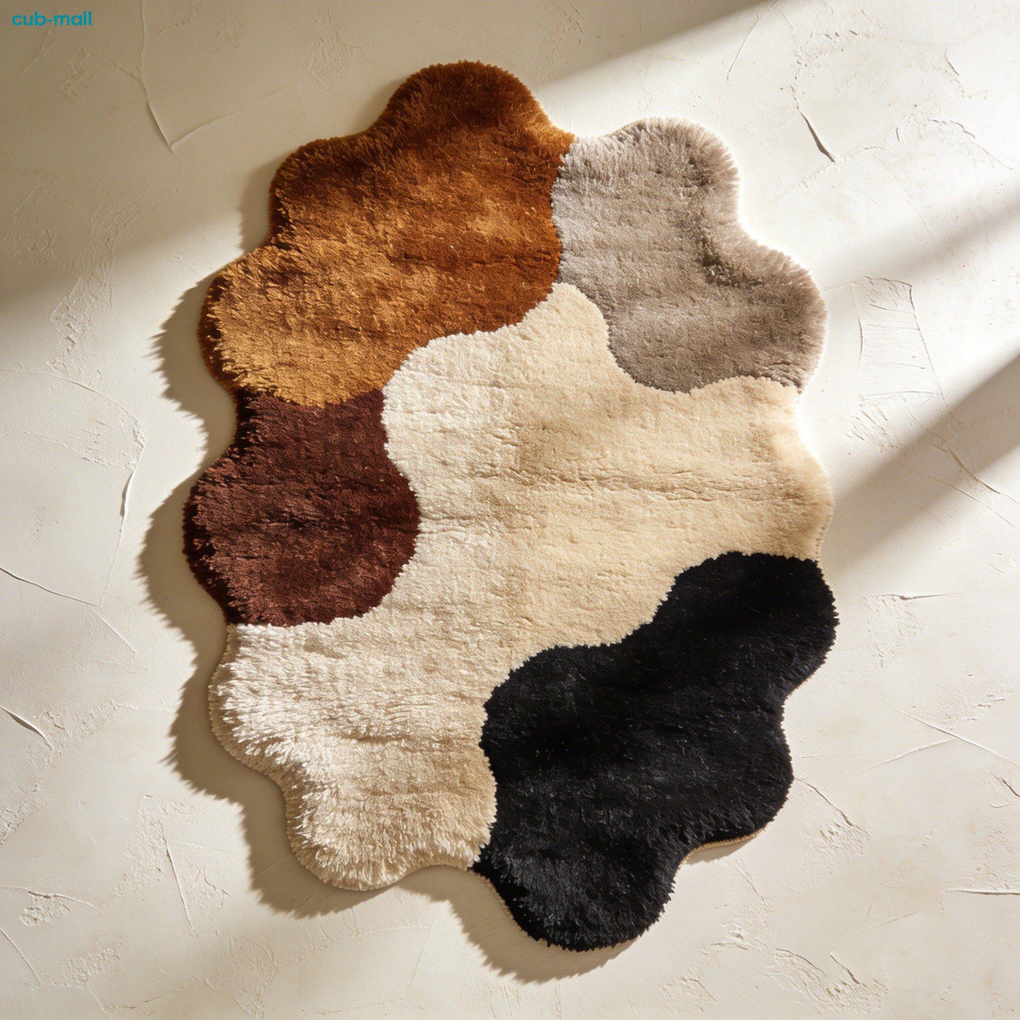 Handwoven home rug displayed in modern living room