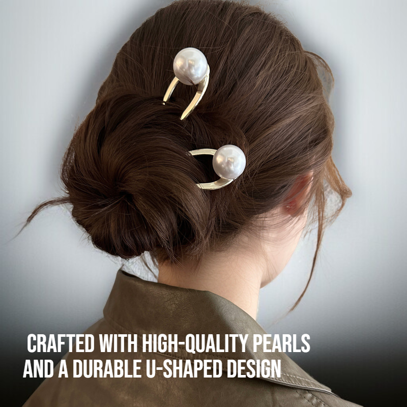 Premium Pearl U-shaped Hairpin