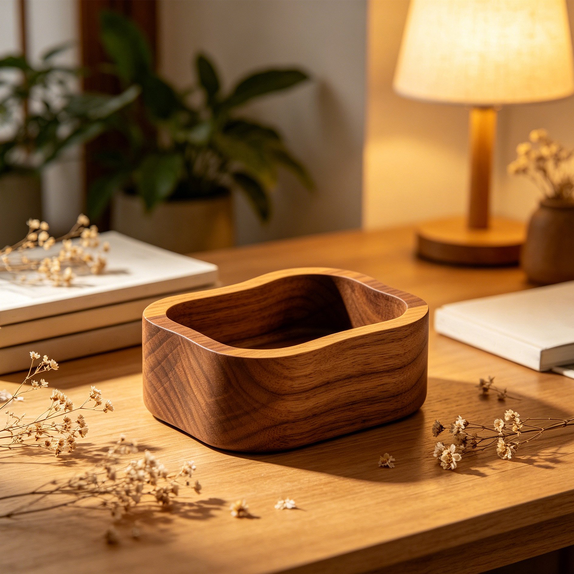 5er-Set Aufbewahrungsboxen aus naturbelassenem Holz mit matter Oberfläche