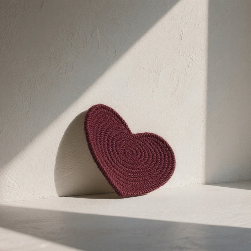 하트 모양 식기 매트 (10개입)