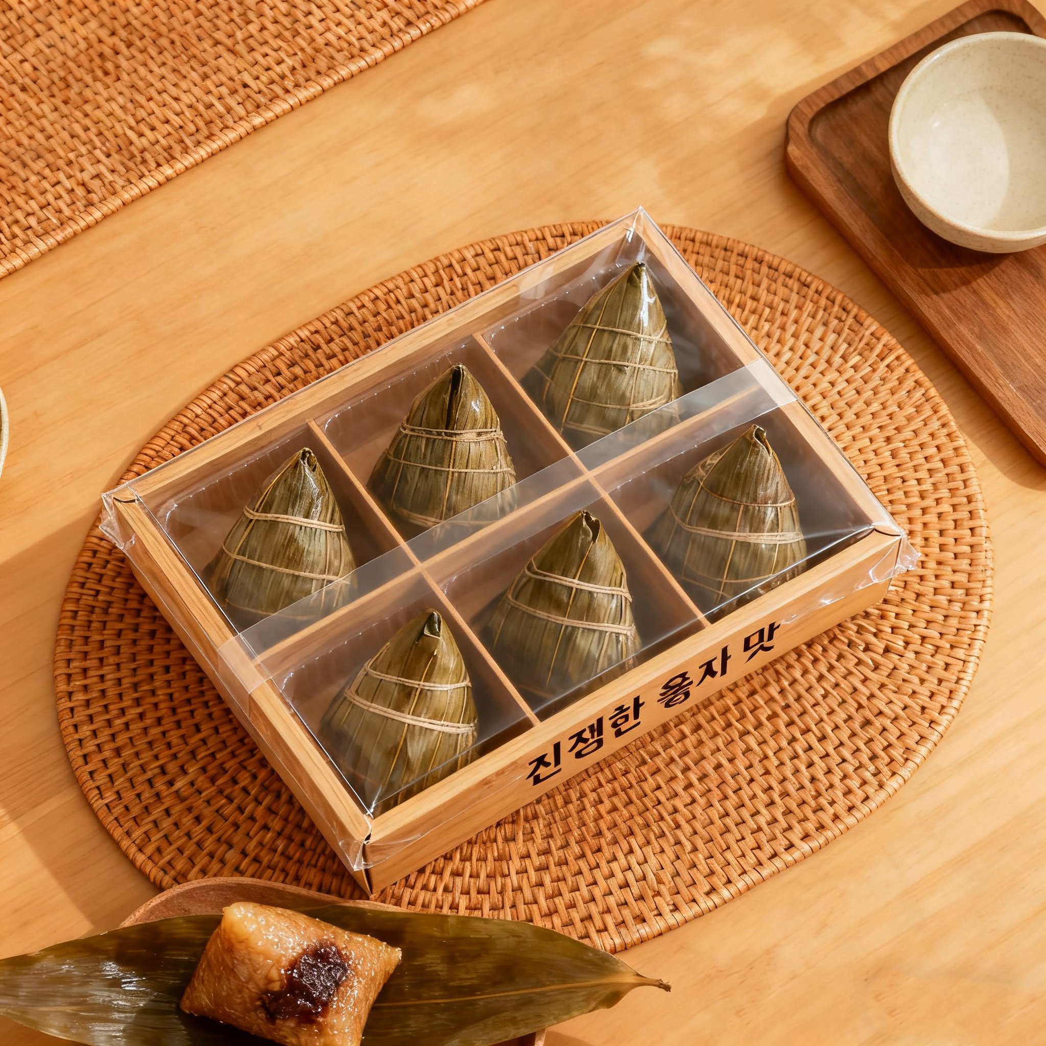 찹쌀떡 쫑즈 단면 모습