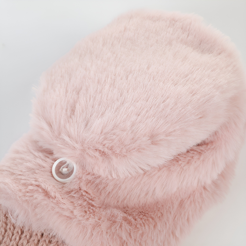 guantes de peluche