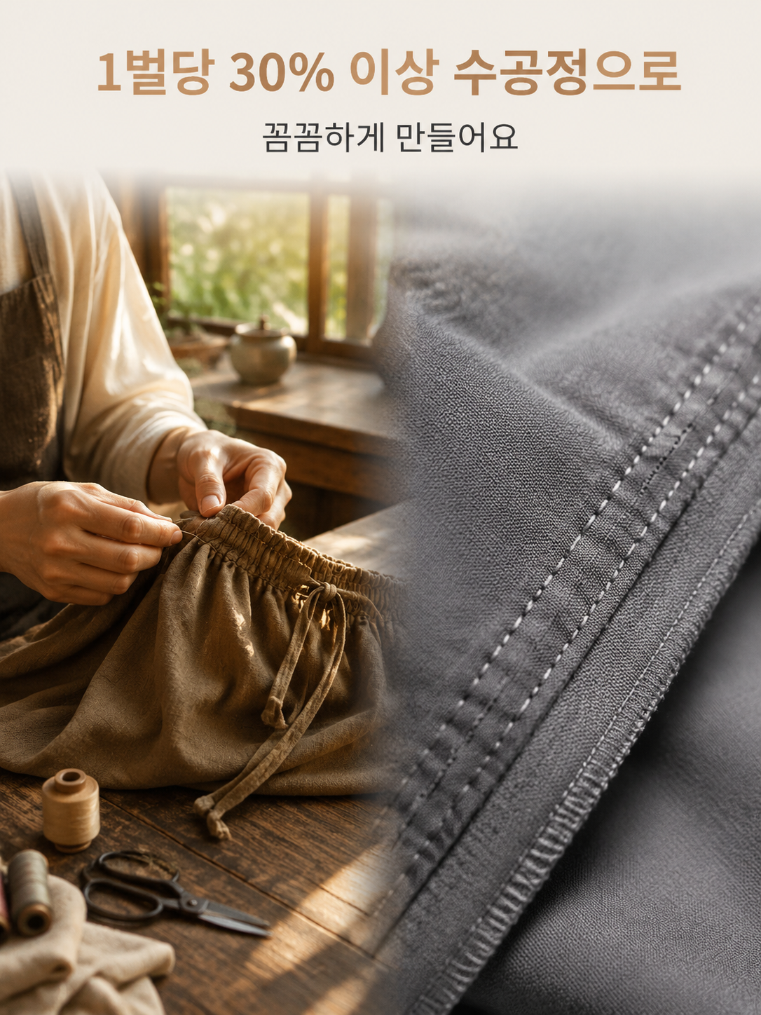 봄·여름 신상 내추럴 린넨 와이드 팬츠 여성용