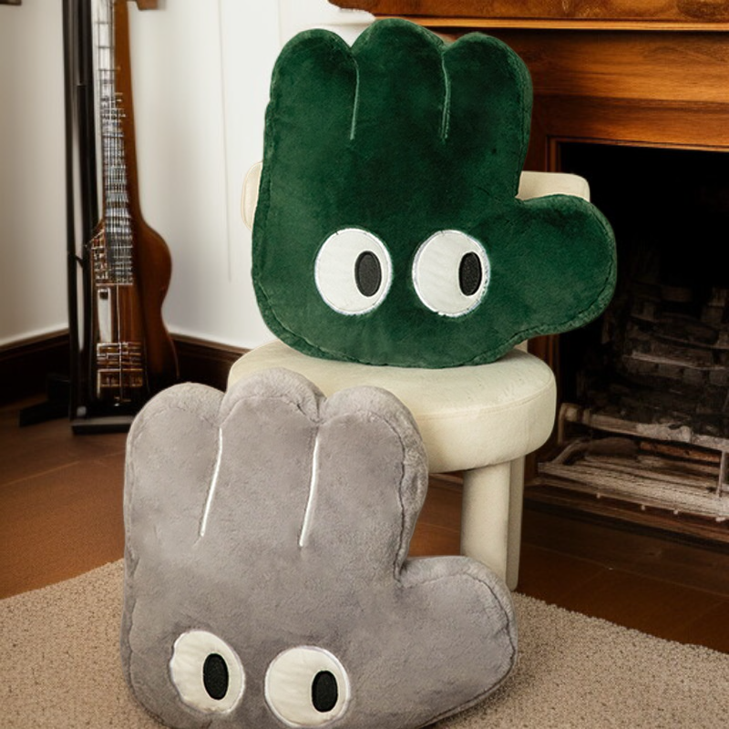 Urocza poduszka z dużą powieką, ozdoba na palec, mata tatami