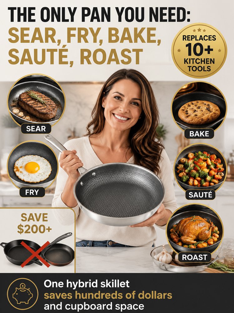 Household steak frying pan