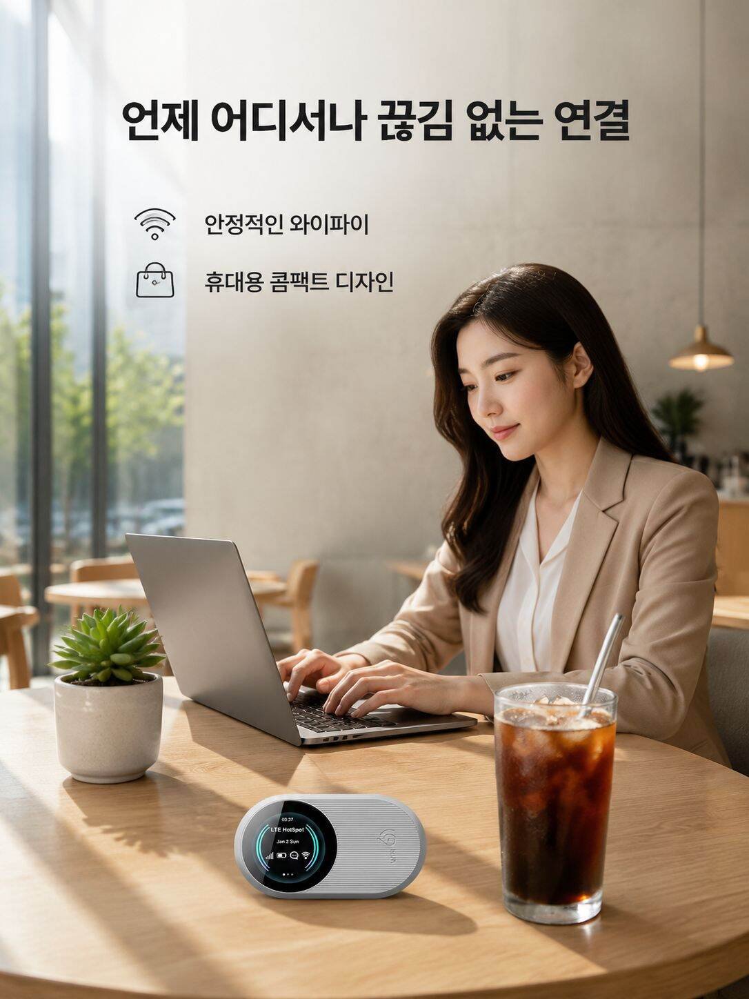 휴대용 무선 MiFi 라우터, 언제 어디서나 네트워크를 즐기세요