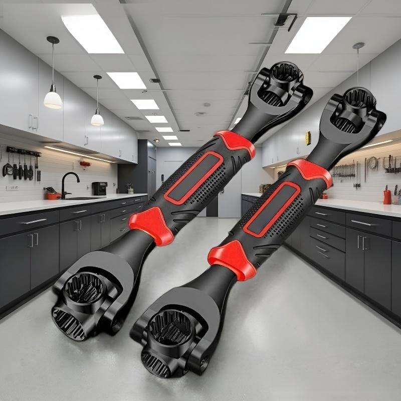 Spezialstahl-Schlüssel, 8-in-1 Chrom-Steckschlüssel, 52-in-1 metrisches Werkzeug für Heimwerker