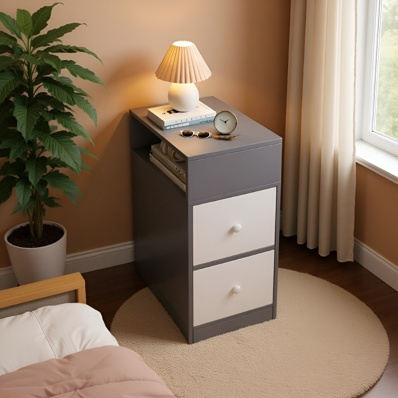 침대 옆에 놓는 다기능 서랍형 수납장