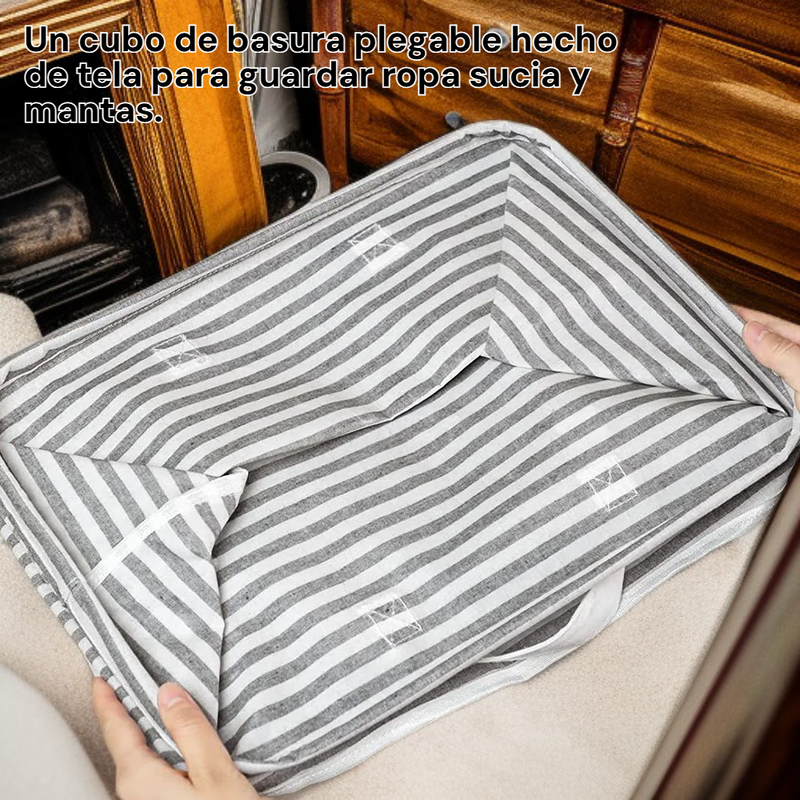 Bolsa plegable de tela para ropa y mantas sucias