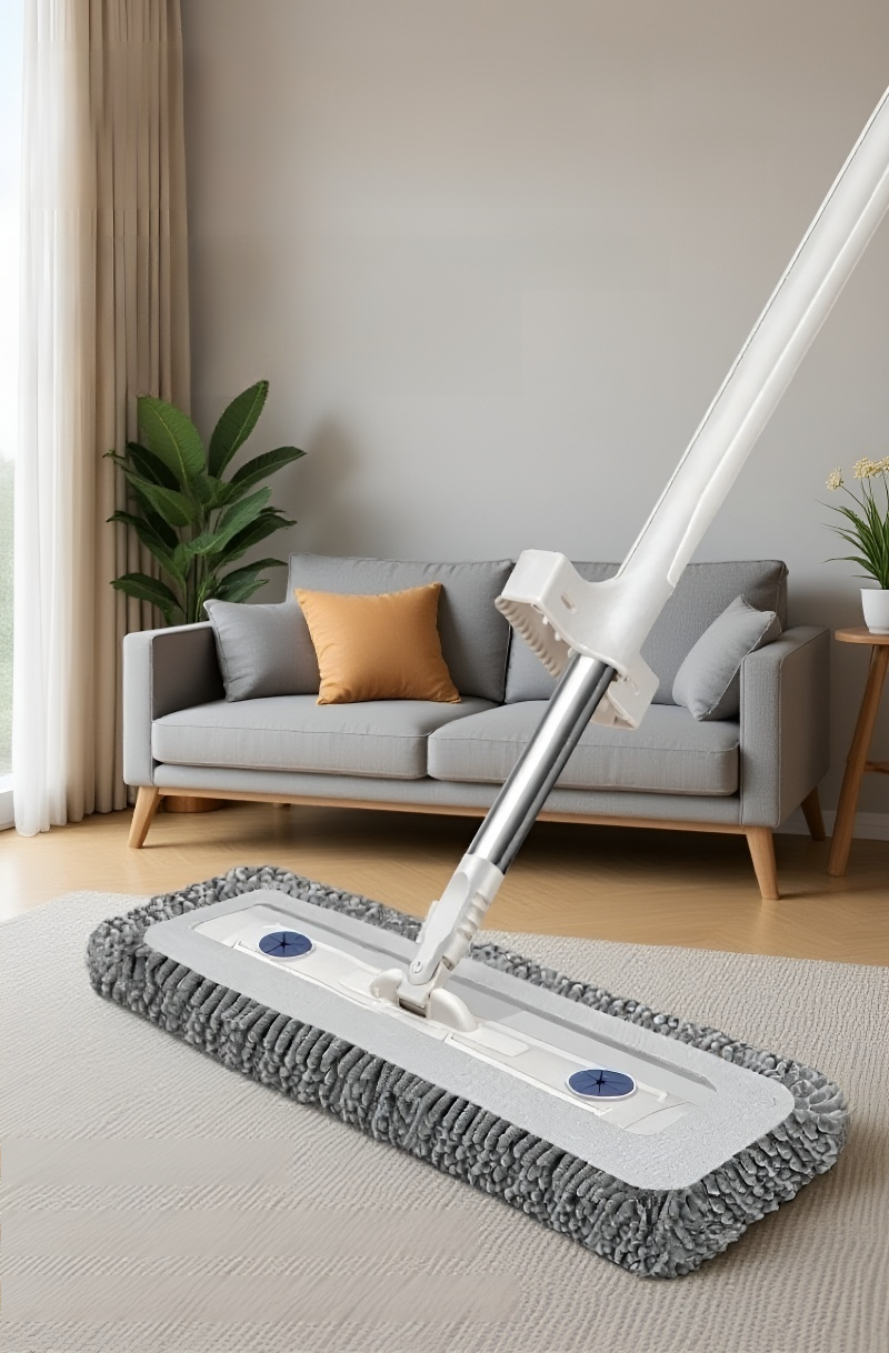 Easy Clean Chenille Mop with hands-free wringing feature