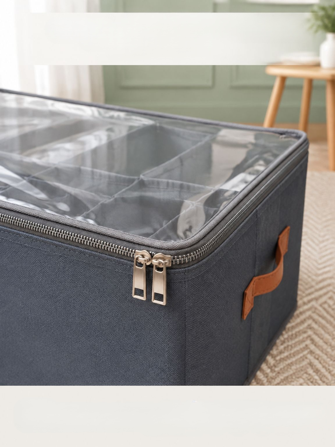 Schoenen opbergbox met transparante bovenkant en stevig ontwerp