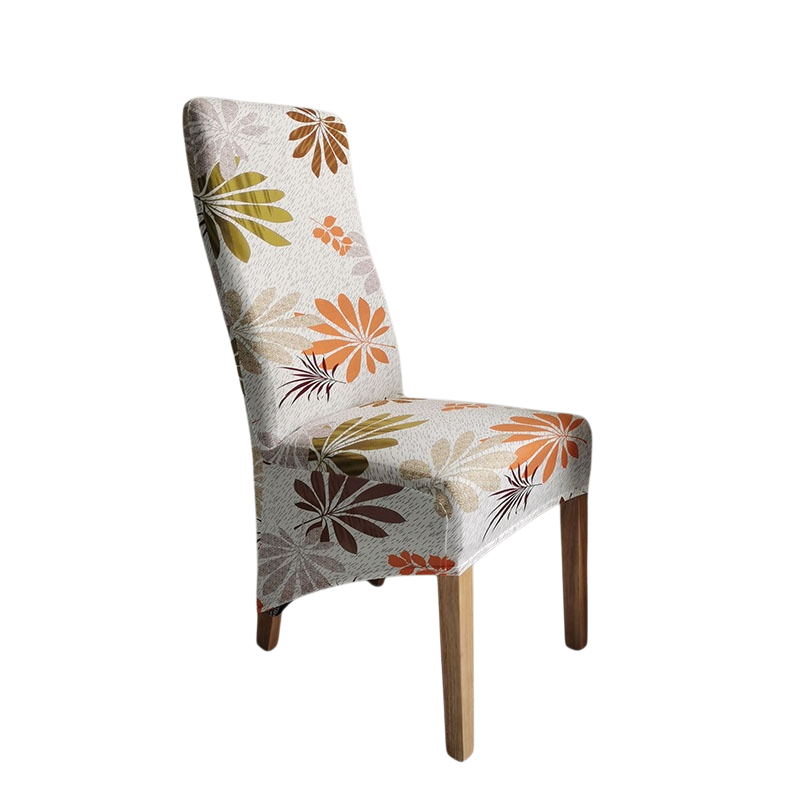 Stretch Printed Slant Chair Cover for Office, Multiple Designs